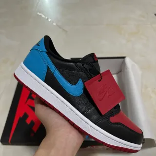Nike Air Jordan 1 Black Blue Red حذاء رياضي نمط حياة