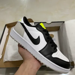 Nike Air Jordan 1 Sneakers Lifestyle Blanc Noir Jaune Néon