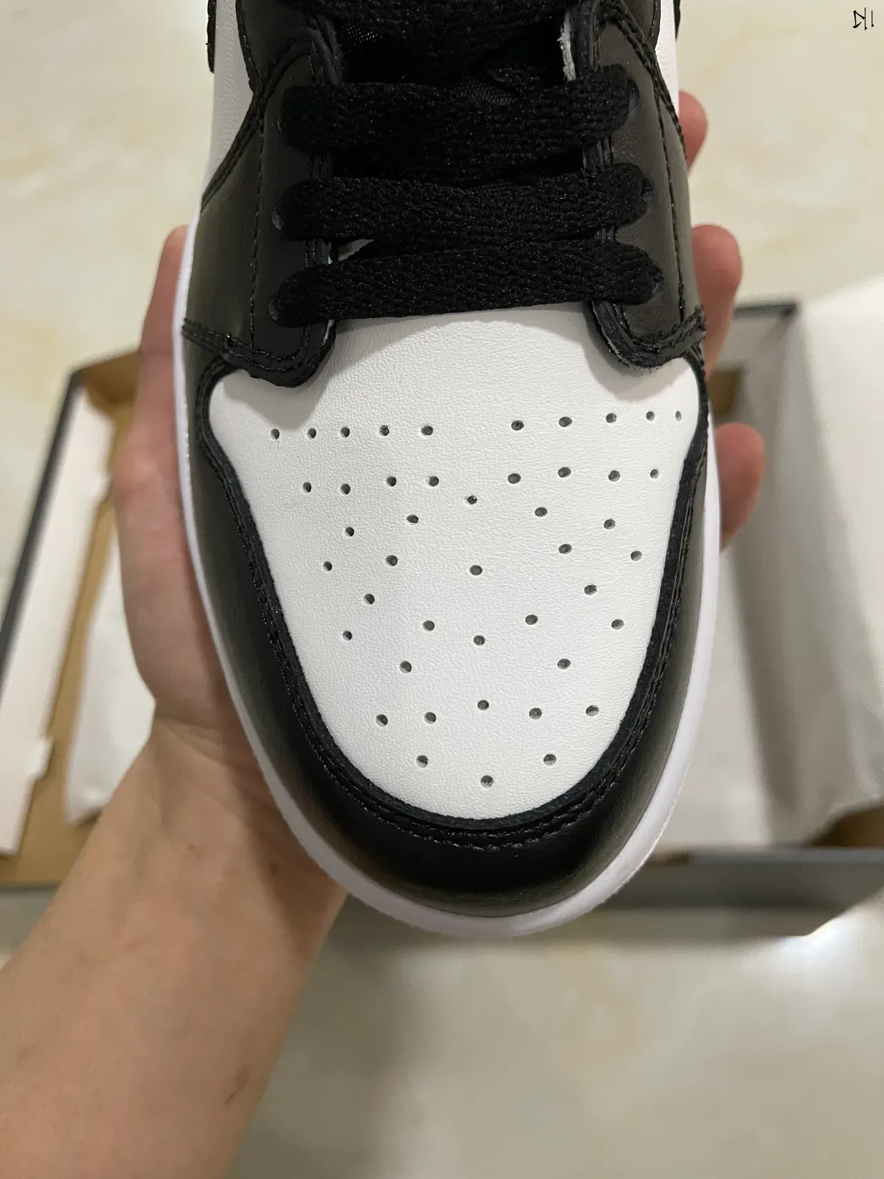 Nike Air Jordan 1 White Black Neon Yellow Lifestyle Sneakers 3