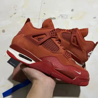 Nike Air Jordan 4 Monocromático Rojo Zapatillas de Baloncesto
