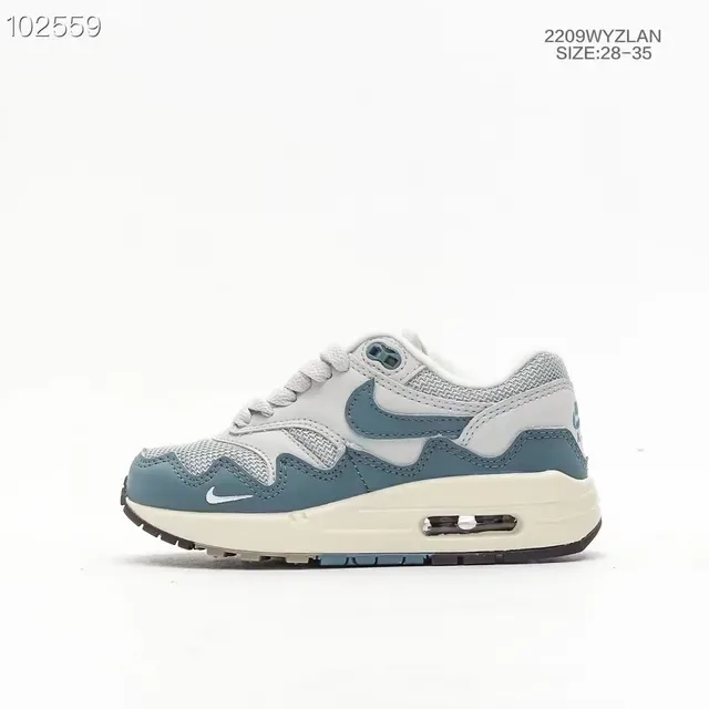 Nike Air Max 1 Light Gray Teal Lifestyle Sneakers 9