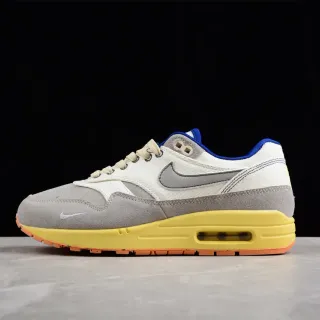 Nike Air Max 1 Off-White Gray Yellow Blue حذاء رياضي أسلوب حياة