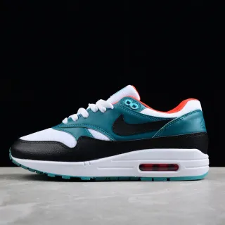 Nike Air Max 1 تيل أسود أبيض برتقالي ستايل حياة حذاء