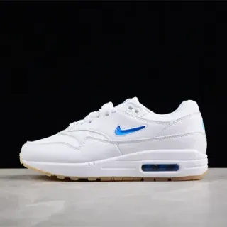 Nike Air Max 1 أبيض أزرق غم لايف ستايل سنيكرز