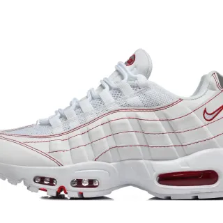 Nike Air Max 95 أبيض وأحمر سينيكرز لايف ستايل