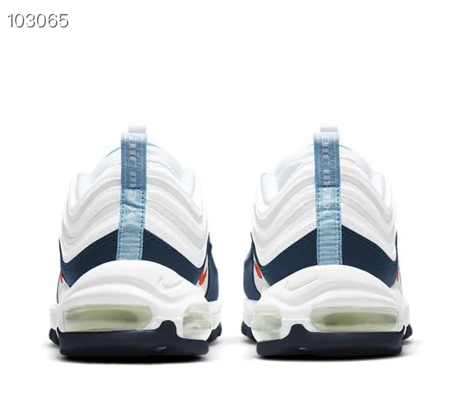 Nike Air Max 97 White Navy Red Lifestyle Sneakers 2