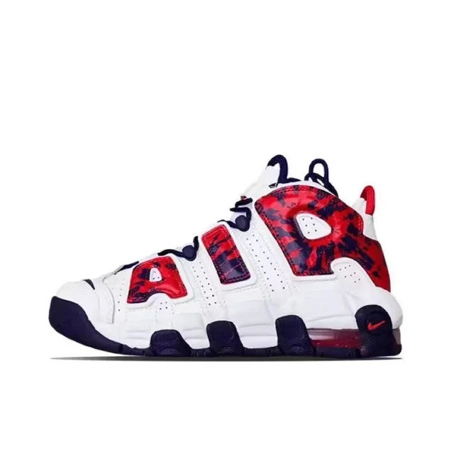 Nike Air More Uptempo Rojo Negro Blanco Zapatillas de Baloncesto 4
