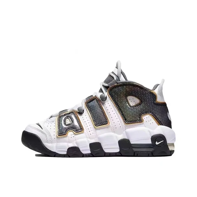 Nike Air More Uptempo Rojo Negro Blanco Zapatillas de Baloncesto 5