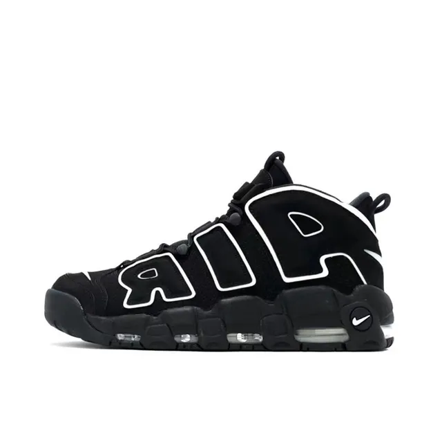 Nike Air More Uptempo Rojo Negro Blanco Zapatillas de Baloncesto 6