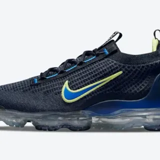 Nike Air VaporMax Knit أزرق بحري أخضر ليمي حذاء رياضي نمط حياة