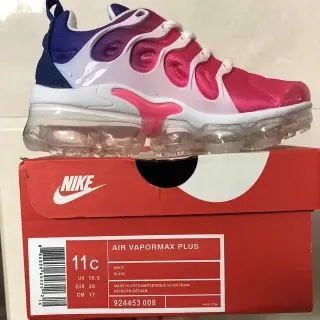 Nike Air VaporMax Plus White Pink Purple Blue حذاء أسلوب حياة