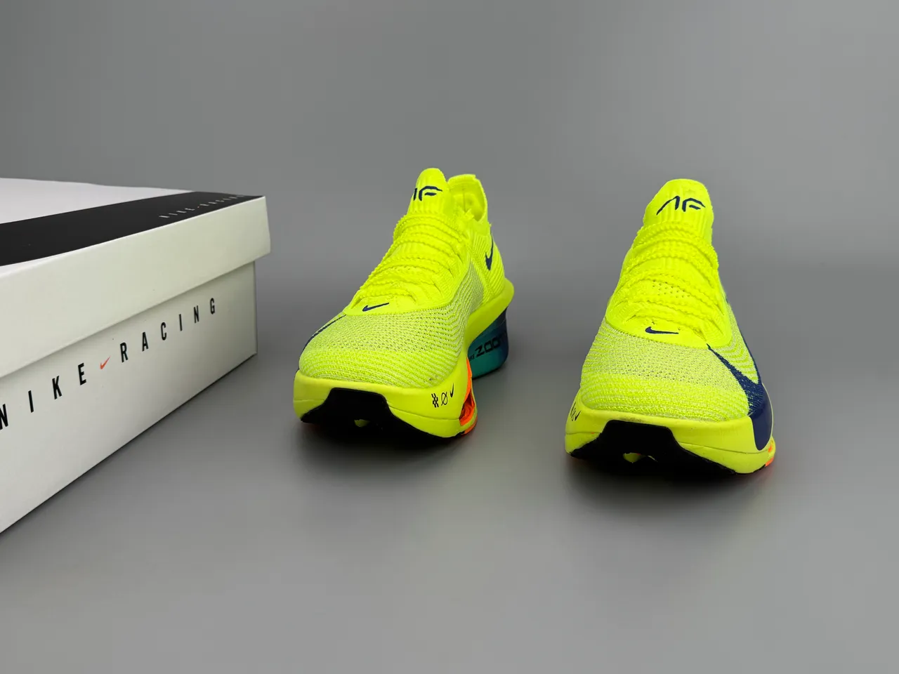 Nike Air Zoom Alphafly 3 Amarillo Neón Azul Marino Naranja zapatillas de correr 5