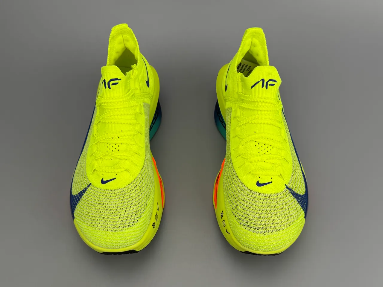 Nike Air Zoom Alphafly 3 Amarillo Neón Azul Marino Naranja zapatillas de correr 9