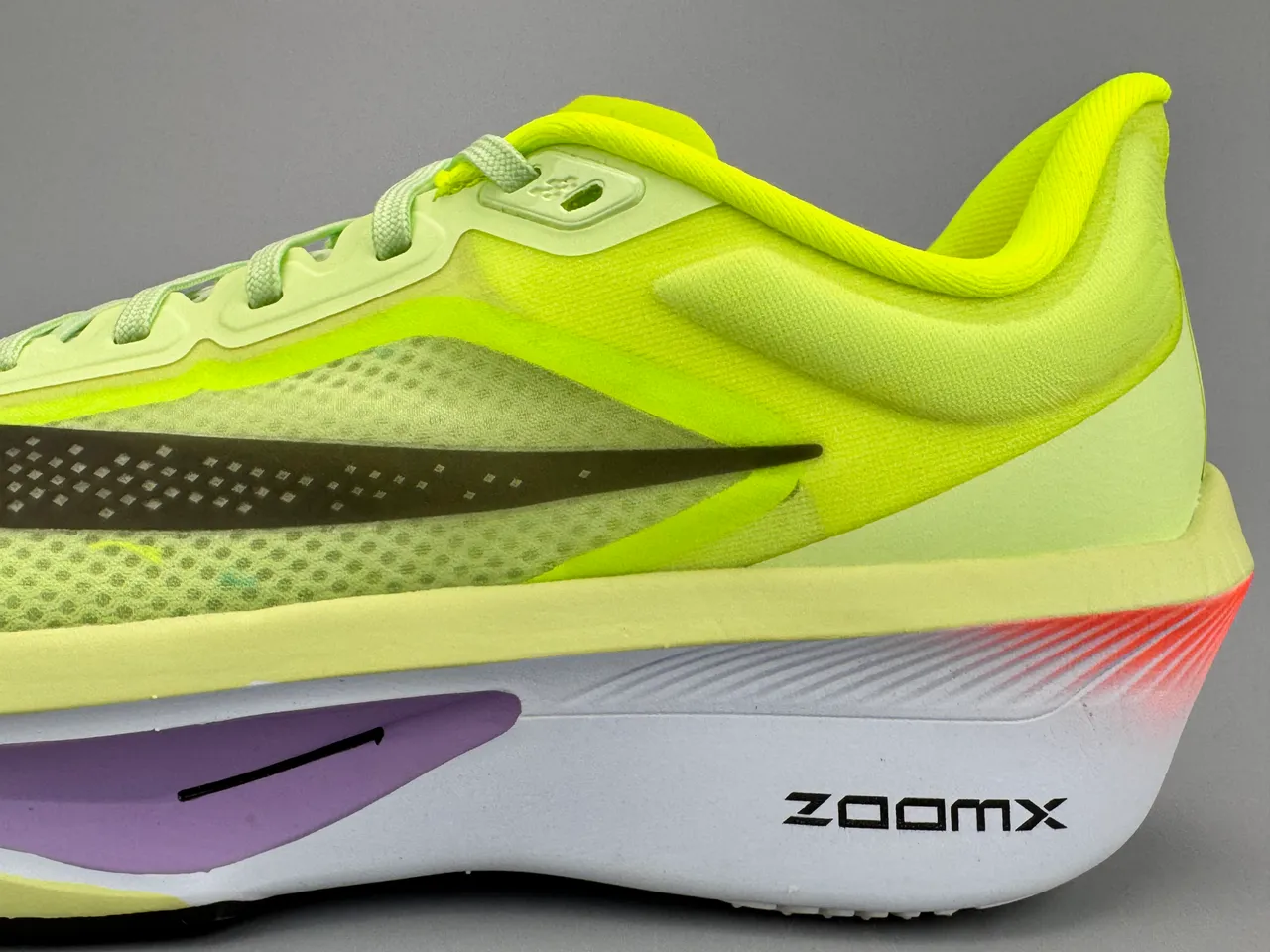 Nike Air Zoom Alphafly Yellow Purple Racing Silhouette Engineered Mesh Upper Running Shoes 5