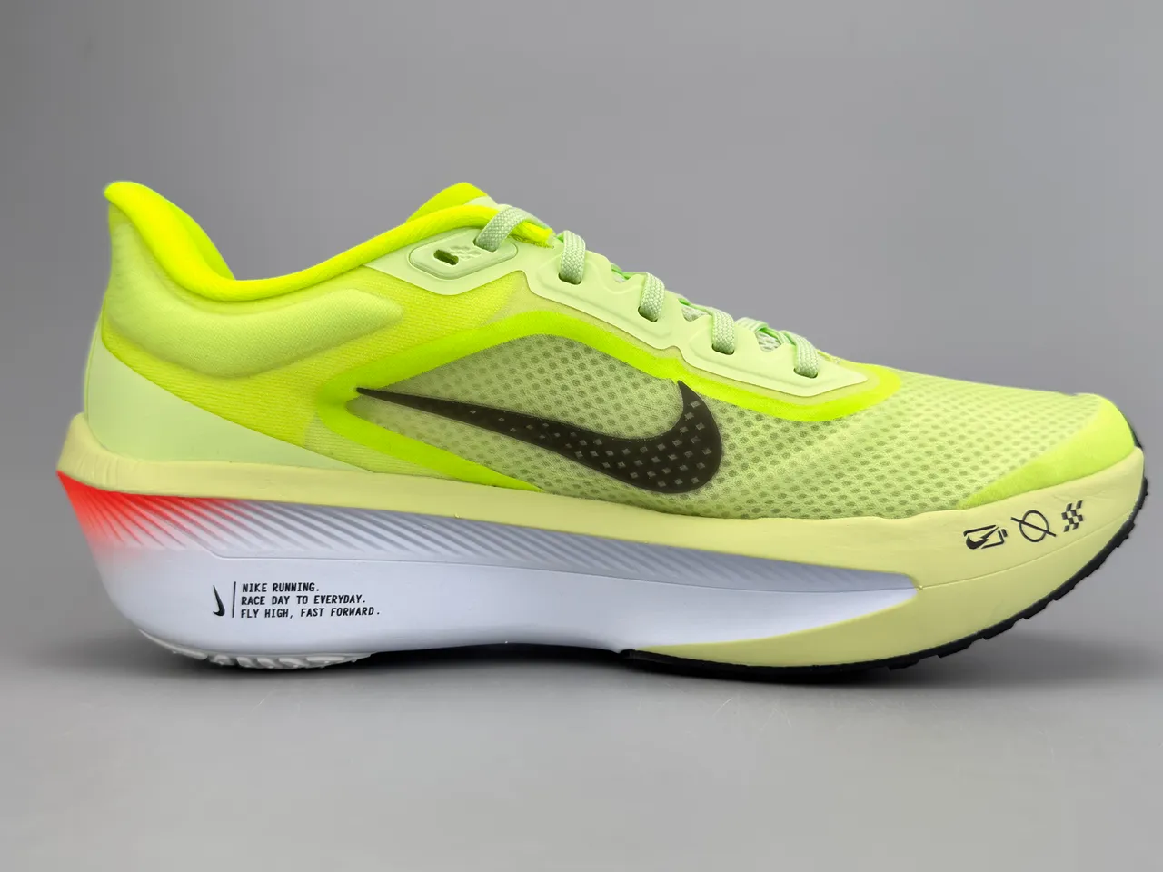 Nike Air Zoom Alphafly Yellow Purple Racing Silhouette Engineered Mesh Upper Running Shoes 10