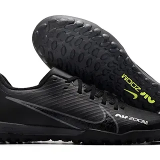 Nike Air Zoom Black and Volt Artificial Grass Soccer Shoes