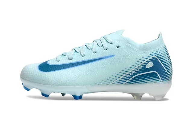 Nike Air Zoom नीली बुनाई ऊपरी सिंथेटिक डायनामिक ओवरले फर्म ग्राउंड सॉकर जूते 6