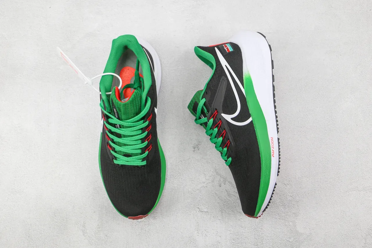 Nike Air Zoom Pegasus Kenya Black Green Running Shoes 3