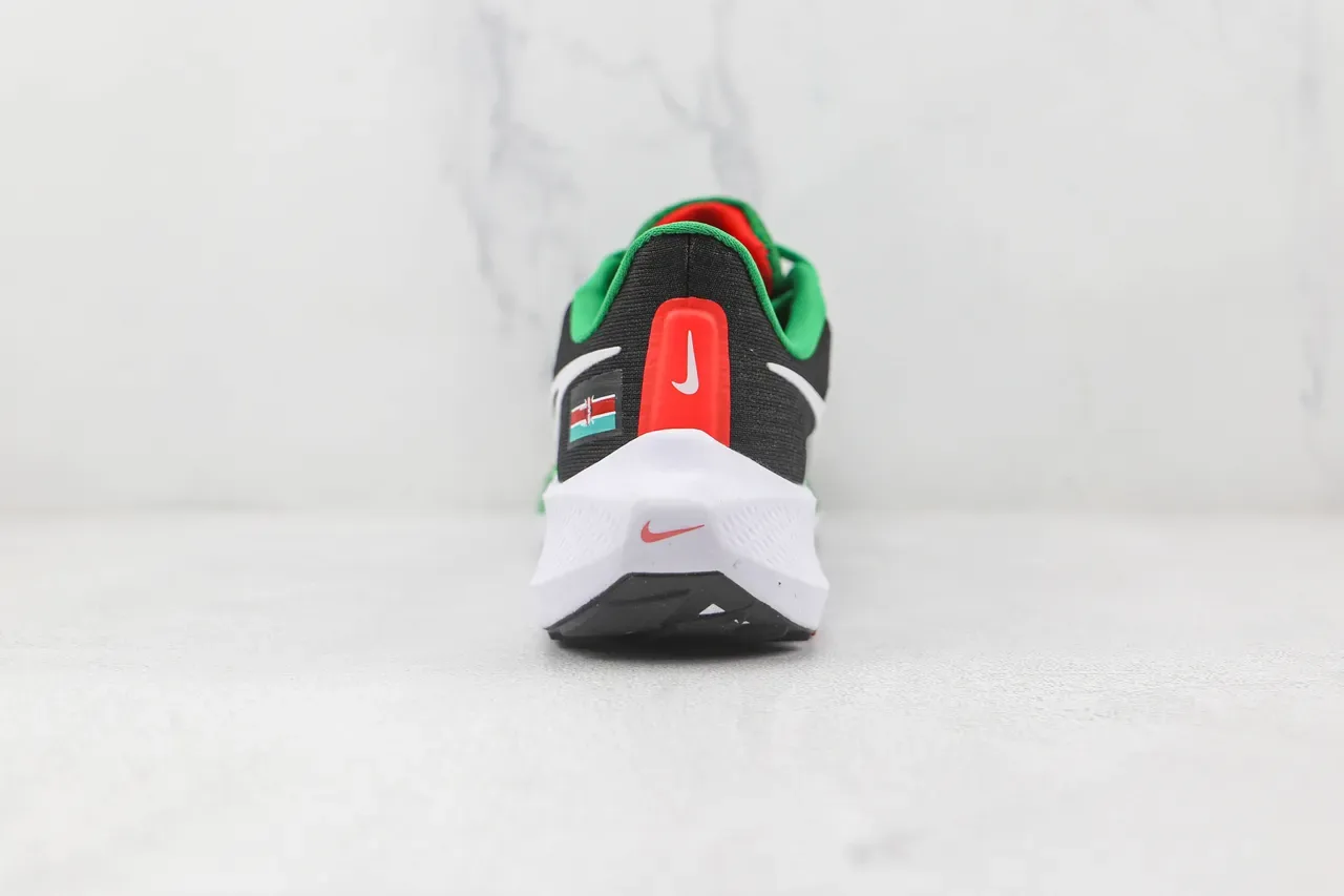 Nike Air Zoom Pegasus Kenya Black Green Running Shoes 9
