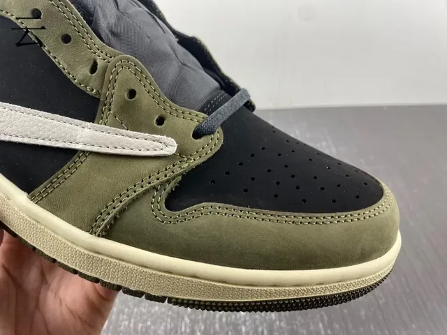 Nike Sneakers Lifestyle Vert Militaire et Bleu Marine Daim et Textil Basses 9