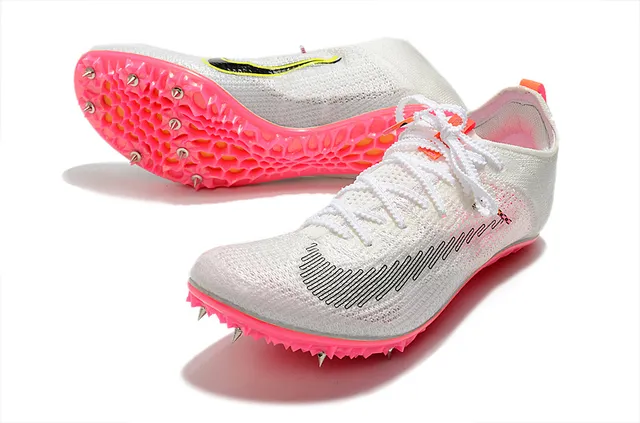 Nike Atomknit Track Spike White Pink Running Shoes 11