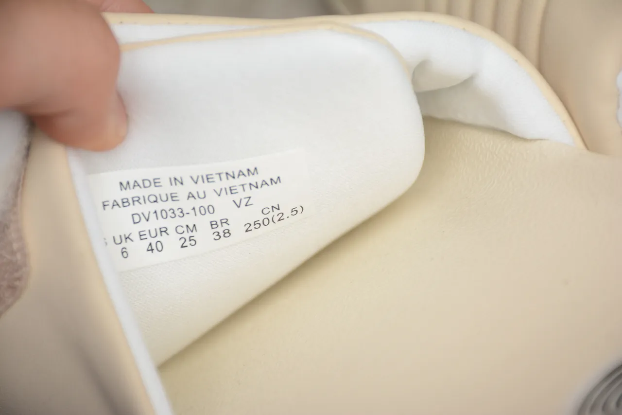 Nike Benassi Beige Orange Molded EVA Sole Single Strap Slippers 4