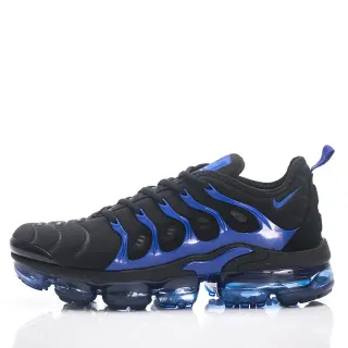 Nike Chaussures Lifestyle Noir Bleu Motif Flamme Overlay Cage Translucide Semelle Air Visible