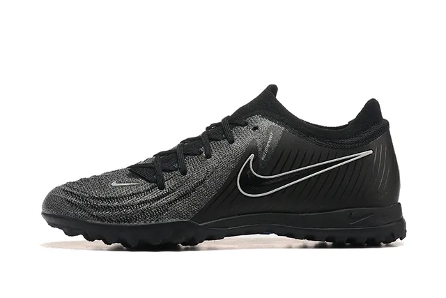 Nike Negro Azul Upper Knit Cuello Bajo Turf Zapatos de Fútbol 10
