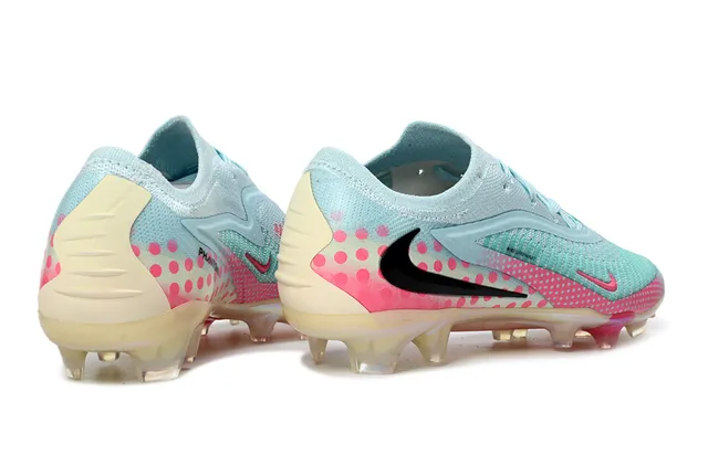 Nike bleu et rose upper tricoté Polka-Dot Overlay Firm-Ground chaussures de football 5