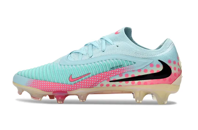 Nike bleu et rose upper tricoté Polka-Dot Overlay Firm-Ground chaussures de football 7