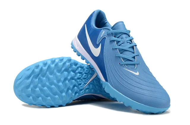 Nike Blue White Low-Cut Synthetic Upper Turf Soccer Shoes 4