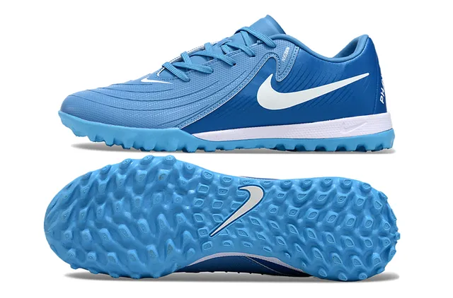 Nike Blue White Low-Cut Synthetic Upper Turf Soccer Shoes 6