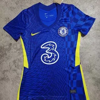 耐克切尔西FC 2020–21第三蓝黄V领球衣
