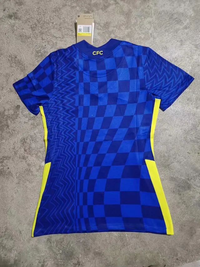 Nike Chelsea FC 2020–21 Third Blue Yellow V-Neck Jersey 2