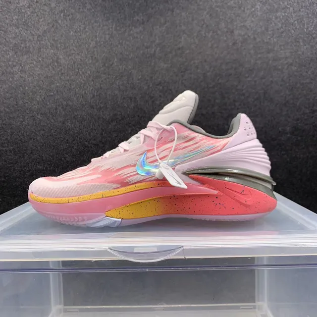 Nike Cosmic Unity Pink Yellow Red Speckled Basketball Shoes 2