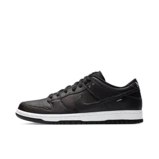 Nike Dunk Low काला सफेद स्केटबोर्ड जूते