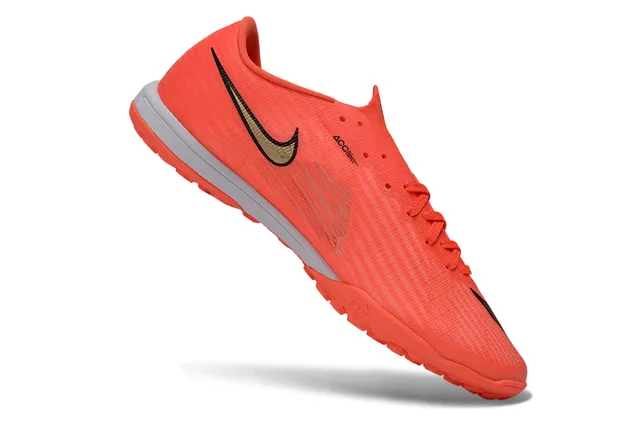 Nike Flyweave Ultra Orange Silver Turf Soccer Shoes 2