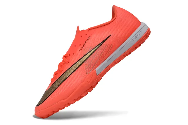Nike Flyweave Ultra Orange Silver Turf Soccer Shoes 3
