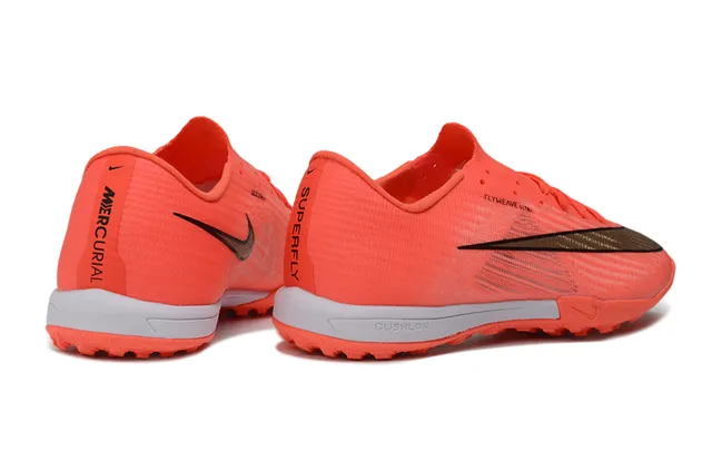 Nike Flyweave Ultra Orange Silver Turf Soccer Shoes 5