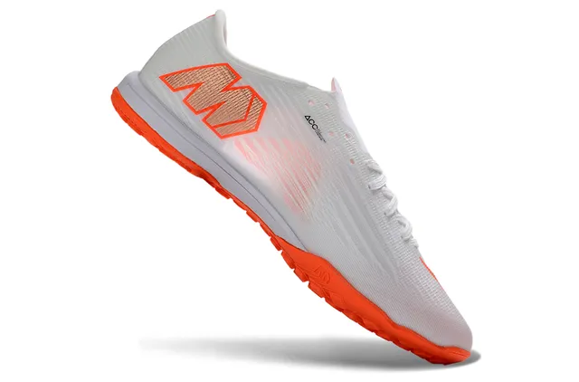 Nike Flyweave Ultra White Orange Turf Soccer Shoes 2