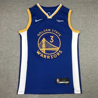 Nike Golden State Warriors #3 蓝白金球衣