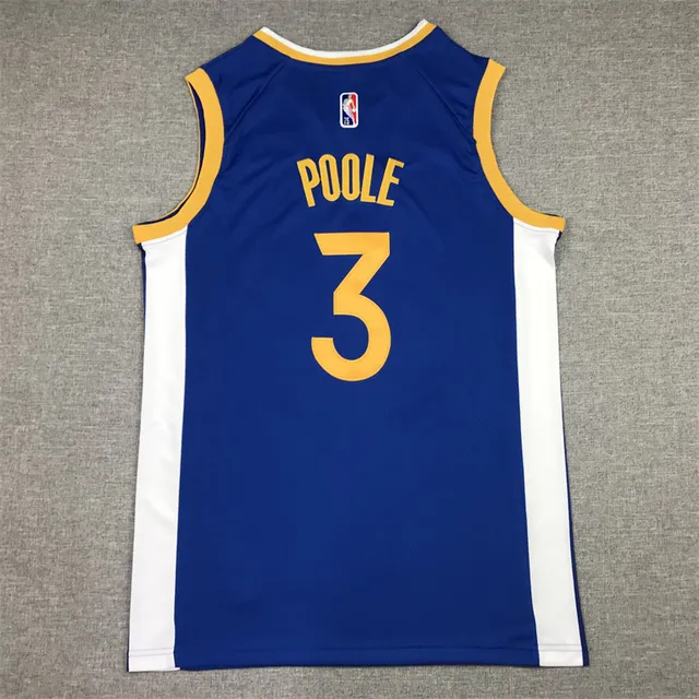 Nike Golden State Warriors #3 蓝白金球衣 2