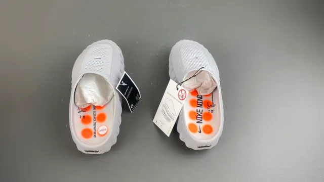 Nike Gray Orange Slip-On Construction Perforated Monolithic Upper Sneakers 7