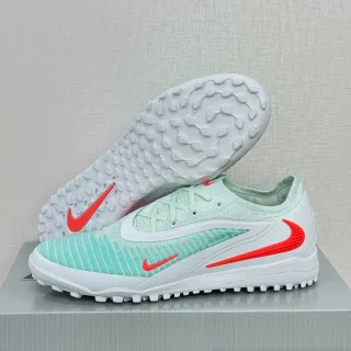 Nike Green White Knit Upper Low-Cut Silhouette Turf Soccer Shoes