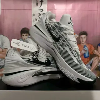 Nike GT Cut সাদা কালো ডোরা বাস্কেটবল জুতা
