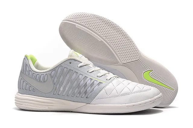 Nike Hypervenom Indoor blanc et bleu boîte à orteils matelassée bande synthétique rayée verticalement chaussures de football indoor 11