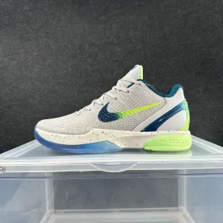 Nike Kobe 6 भूरा नीला हरा टेक्स्चर्ड सांप त्वचा ऊपरी भाग ग्रेजिएंट Swoosh बास्केटबॉल जूते