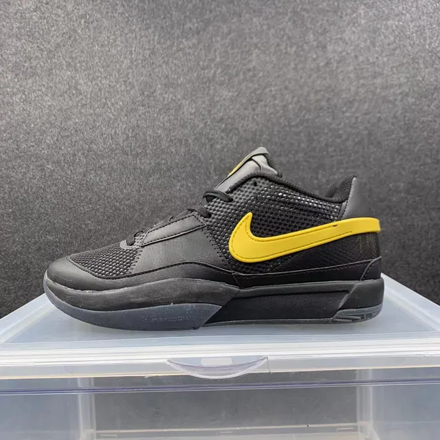 Nike Kobe IV Low Black Yellow जाल और सिंथेटिक ऊपरी बास्केटबॉल शूज 2