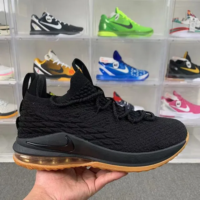 Nike LeBron 17 Chaussures de Basket Noir Gomme 2