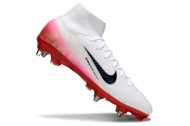 Nike Mercurial High-Cut Gradient Pink Red Firm-Ground Zapatos de fútbol 2